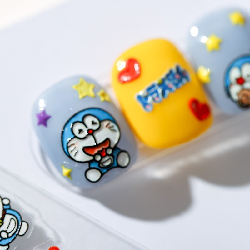 Doraemon Nail Stickers, Cartoon Nail Art Decals (36)