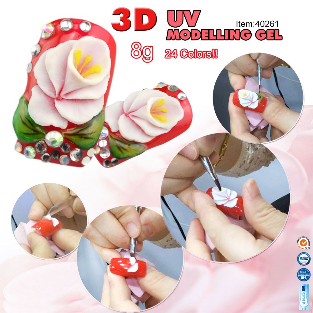CANNI 3D 4D Modelling Sculpture Gel Nail Art Creative Manicure Decoration UV LED