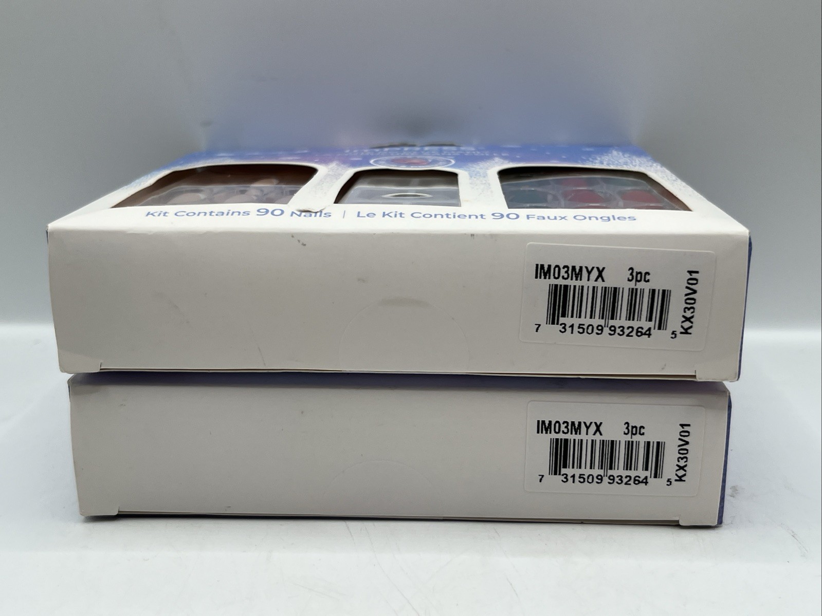 2 Kiss Impress The No Glue Mani 90 Christmas Nail Kit Press On Nails NEW
