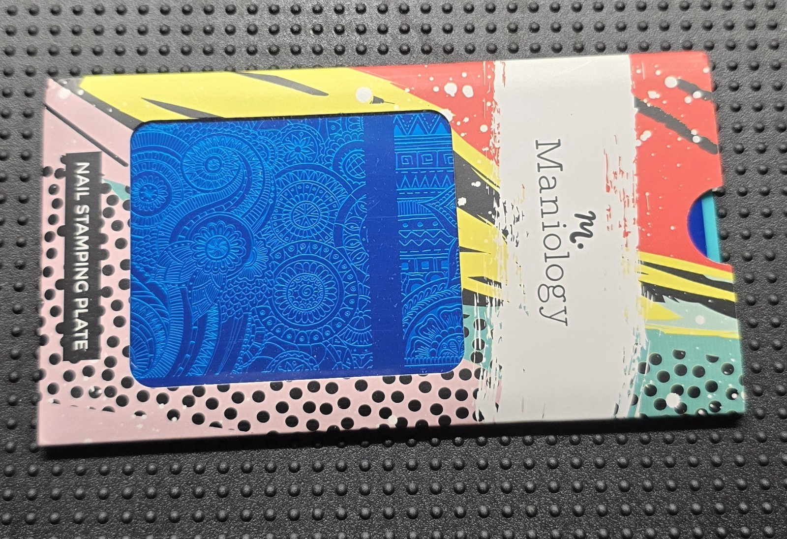HTF Maniology M190 Tribal Spring Summer Vine Floral Leaf Pattern Nail Stamp Plat