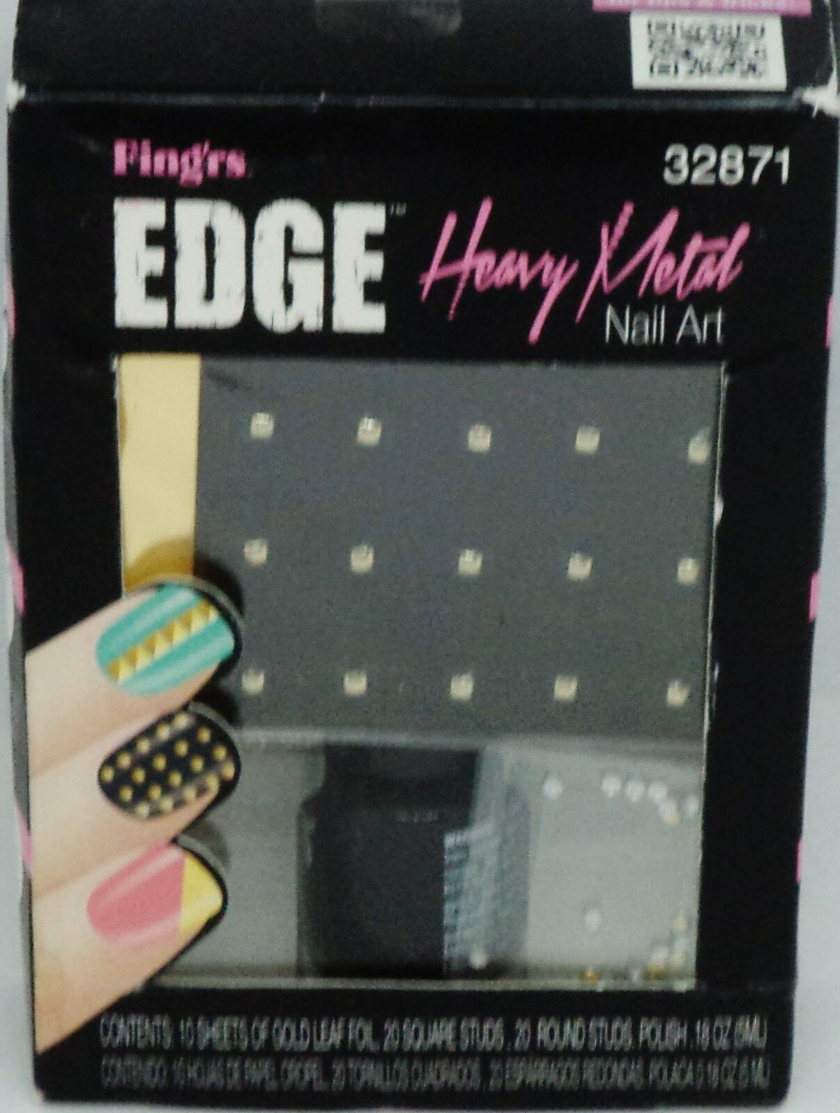 Fing’rs EDGE Heavy Metal Nail Art Kit Complete Kit #32871 NIP
