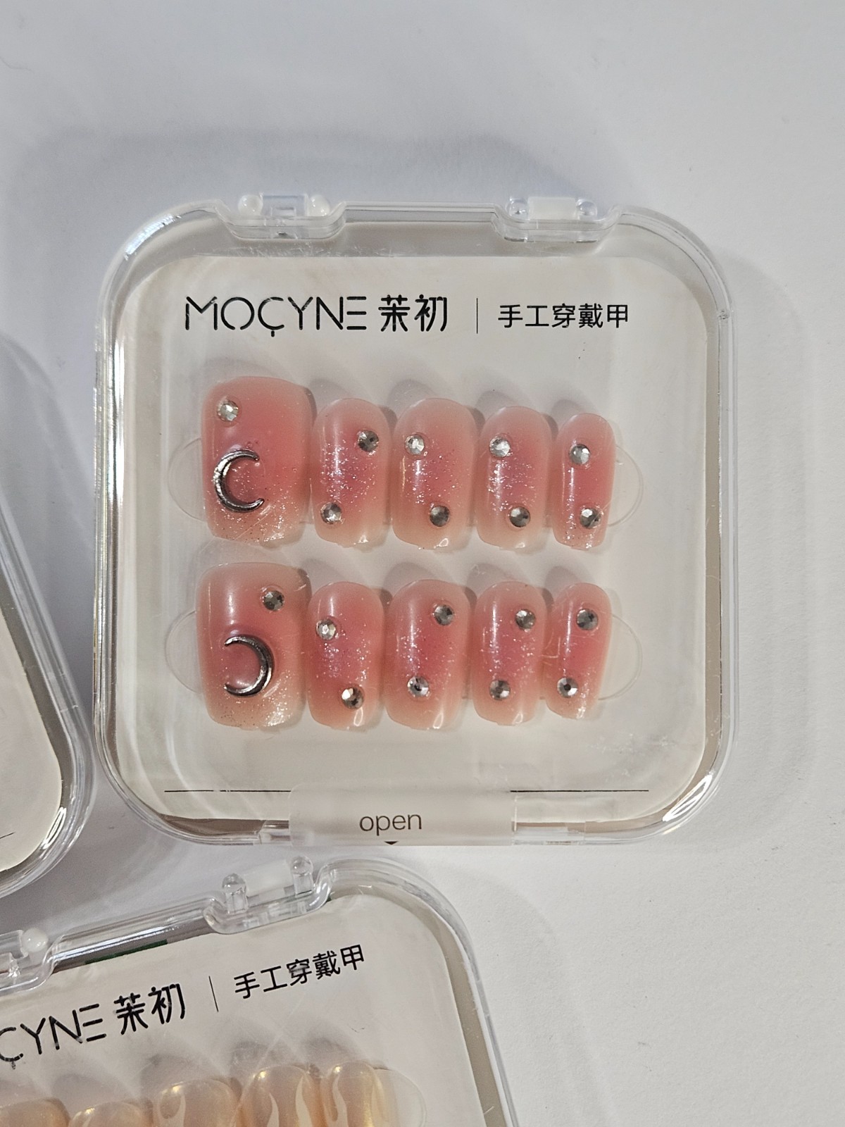 Lot of 3 MOCYNE Boutique Press-On Nail 24 Piece Full Kits – Short Square NIB