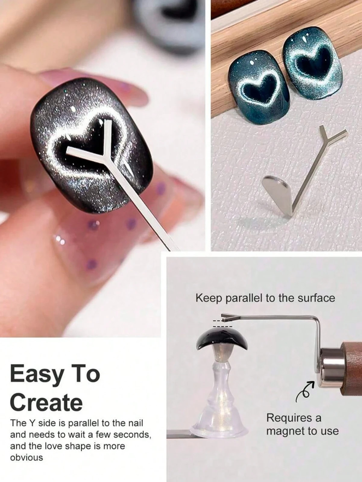 Cat Eye Magnet Nail Tool Stick for Magnetic Gel Polish