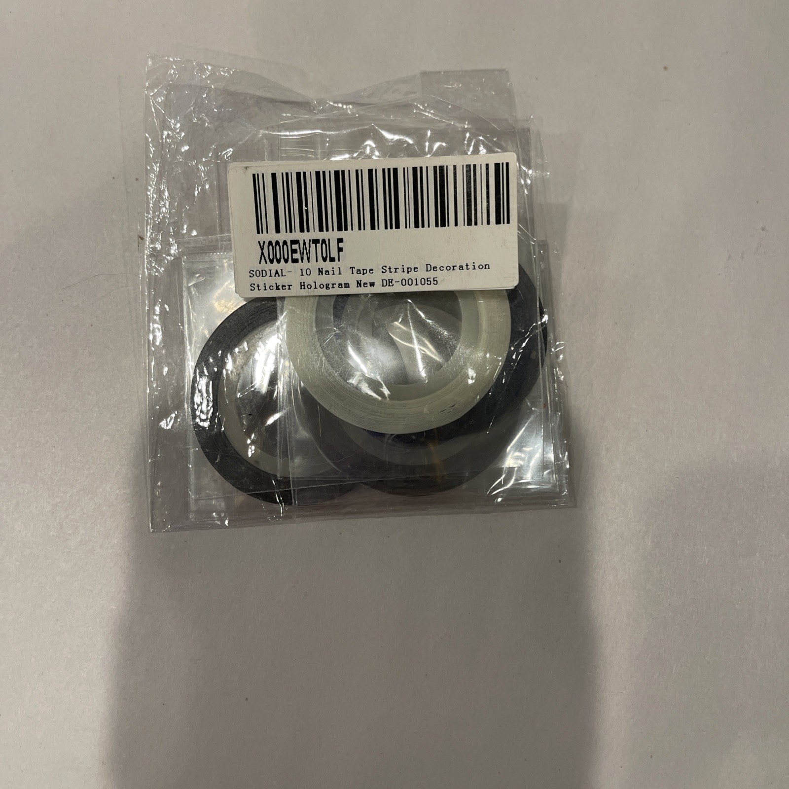 SODIAL 10 Nail Tape Stripe Decoration Sticker Hologram New DE-001055.