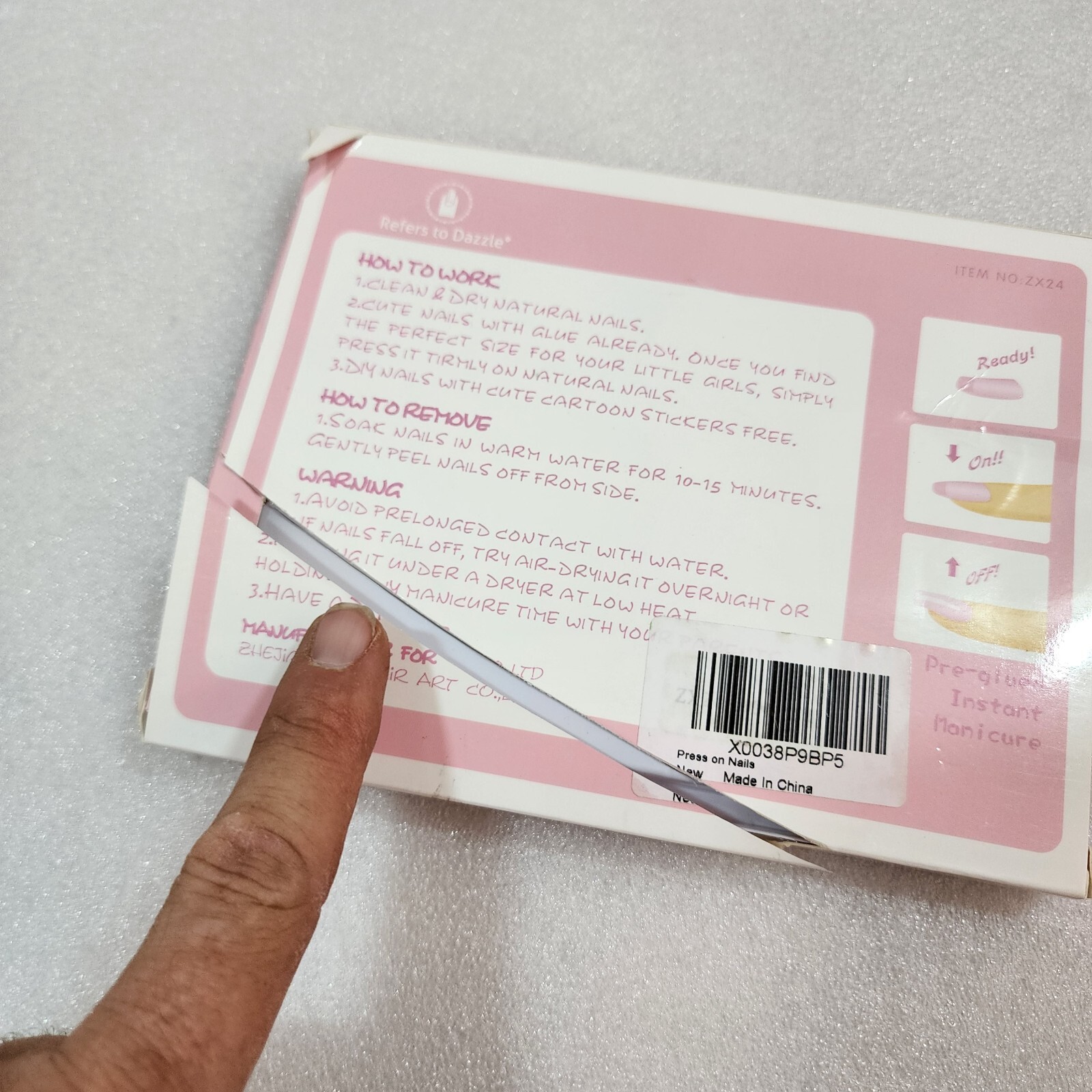 Refers to Dazzle 48 False Children’s Nails for Pressing Nails Nail Art Kits