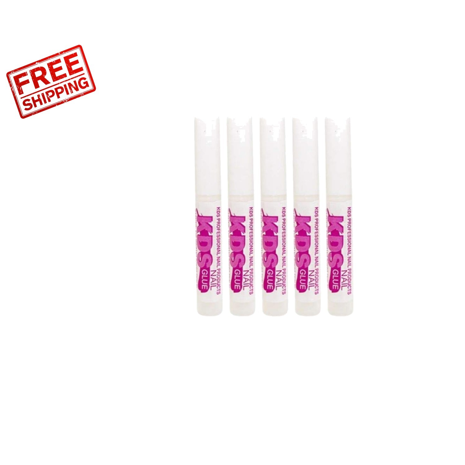 0.07 oz Fast-Drying Nail Tip Glue – Pack of 5 for Secure Acrylic Applications