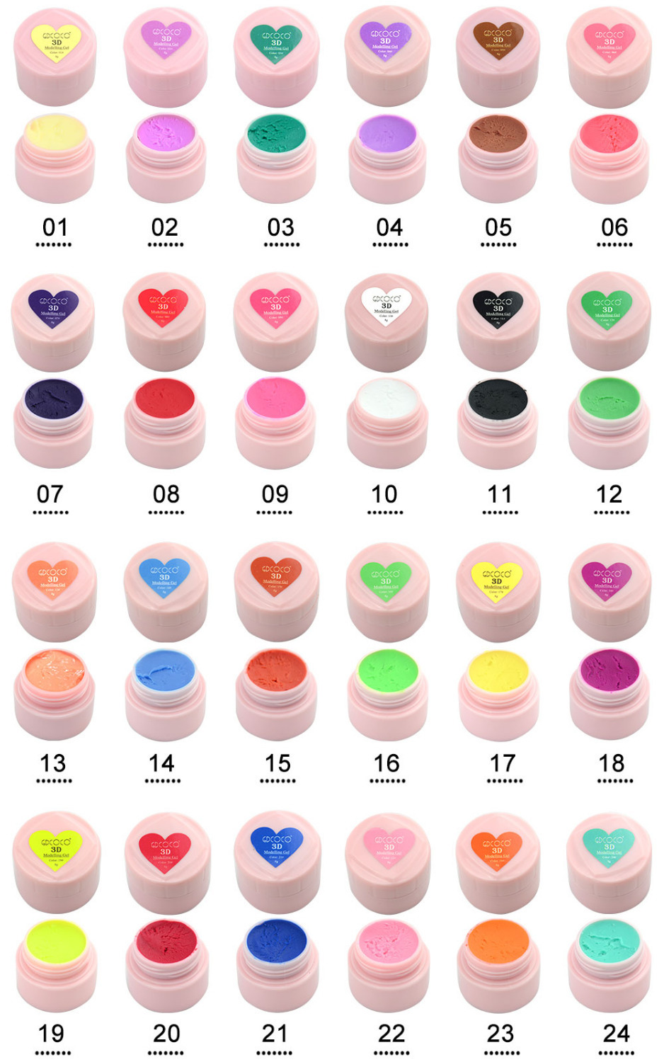 CANNI 3D 4D Modelling Sculpture Gel Nail Art Creative Manicure Decoration UV LED