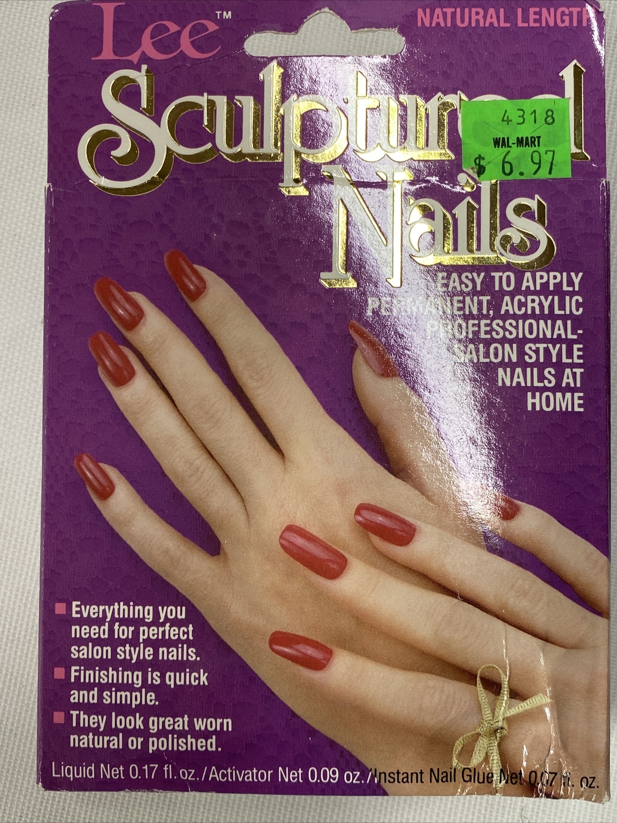 Vintage Rare LEE Sculpted NAILS Natural Length Sealed box NEW