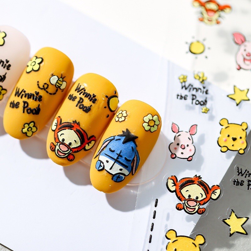 5D Nail Decals, Character Decal, Theme Nail Stickers, Honey Bear Nail Decals(21)