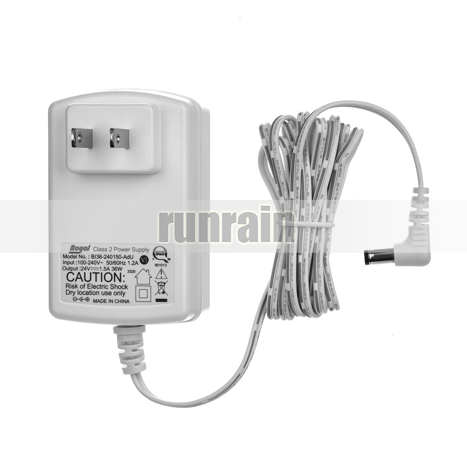 CND LED Lamp NCL01-W36D-VACU-CCN09 AC Power Adapter 24V 1.5A SK05T-2400150J