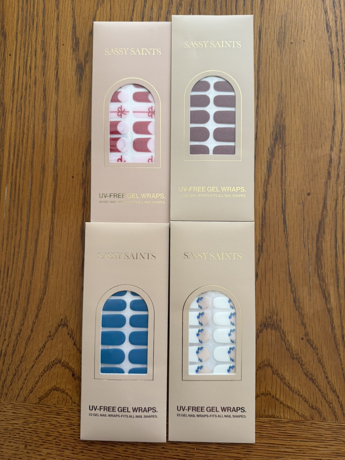 Sassy Saints UV Free Gel Nail Wraps Set of 4 – ALL NEW