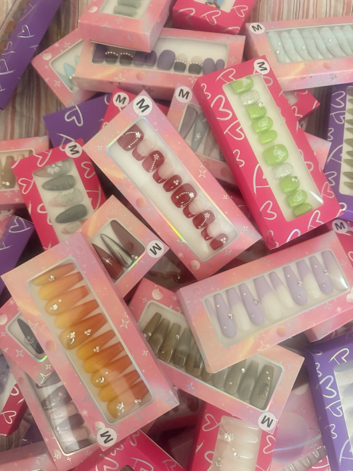 Press-On Nails Verity Colors Medium Size