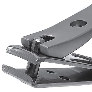 Kohm Curved Blade Ed Nail Clipper with Nail File (Swing Out), SS Wide