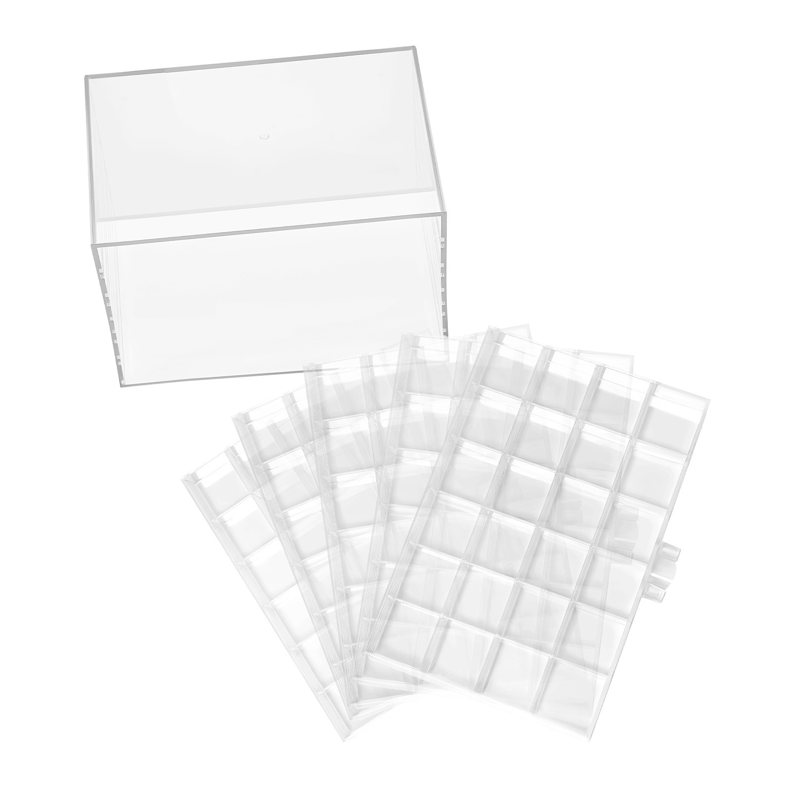5 Layers 120 Grids Nail Art Supplies Display Case Organizer Nail Art Storage Box