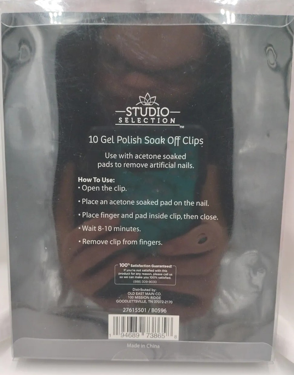 Studio Selection 10 Pink Gel Polish Soak Off Clips