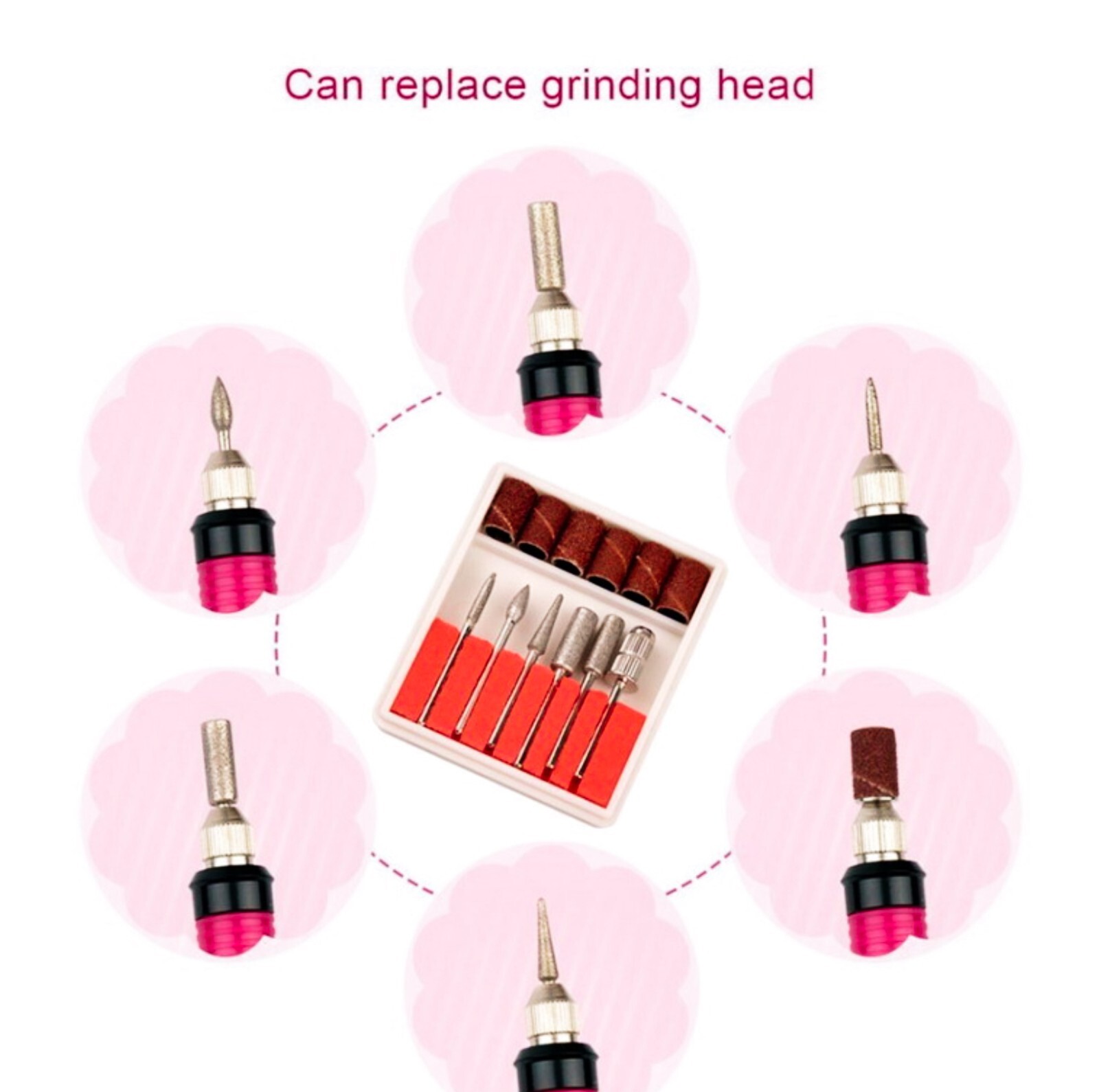 ELECTRIC NAIL ART DRILL FILE ACRYLIC MANICURE PEDICURE PORTABL MACHINE KIT✅ND003
