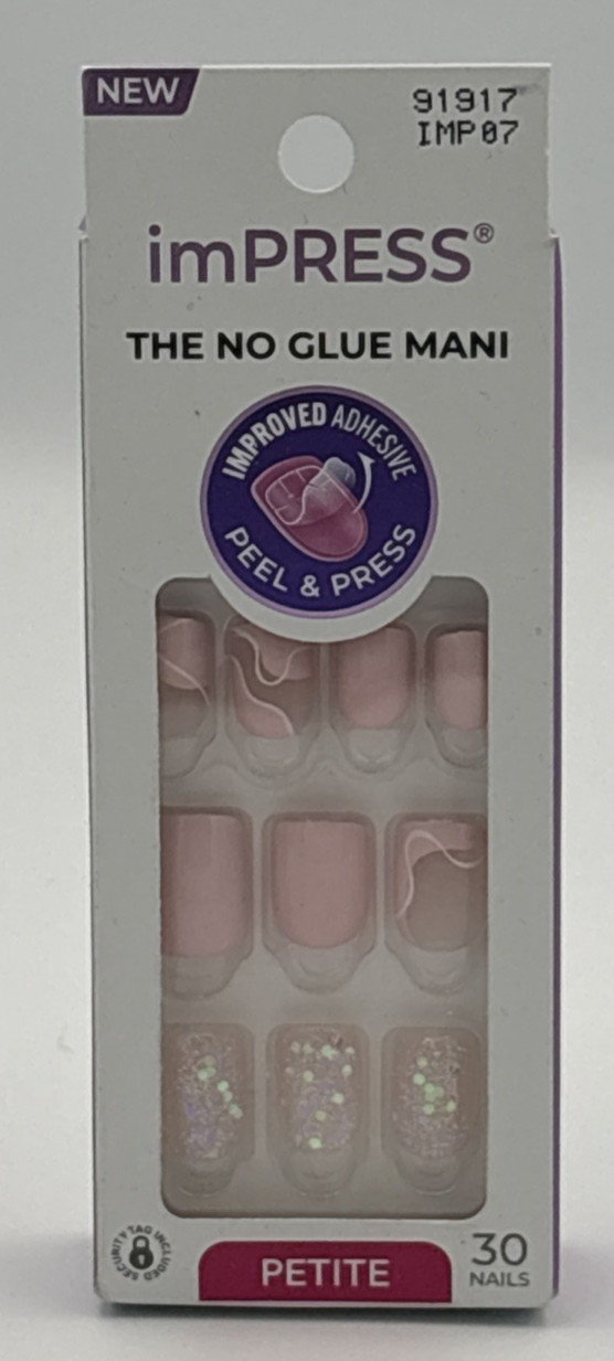 Effortless Light Pink Petite Press On Nails – 30 Count with Complete Kit