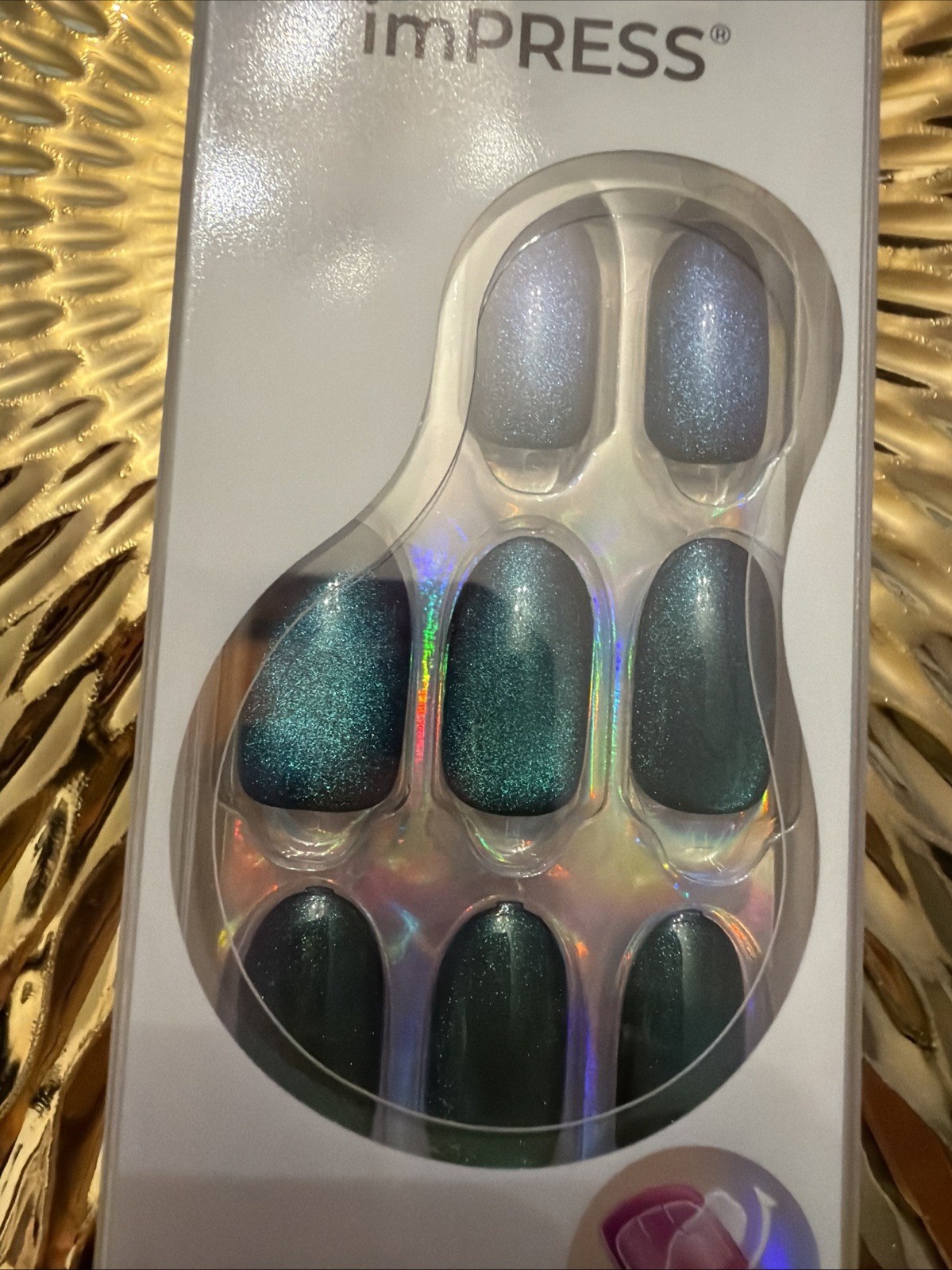 imPRESS Color FX No Glue Mani 30 Pcs Press On Nails False Medium Free Mind