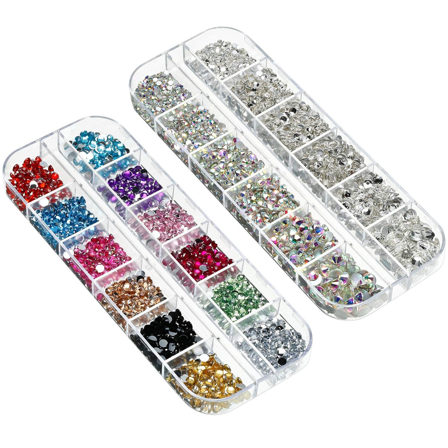 Kit Acrilicas Piedras Para Uñas Decoraciones Disenos Decoracion Unas 4488 PCS