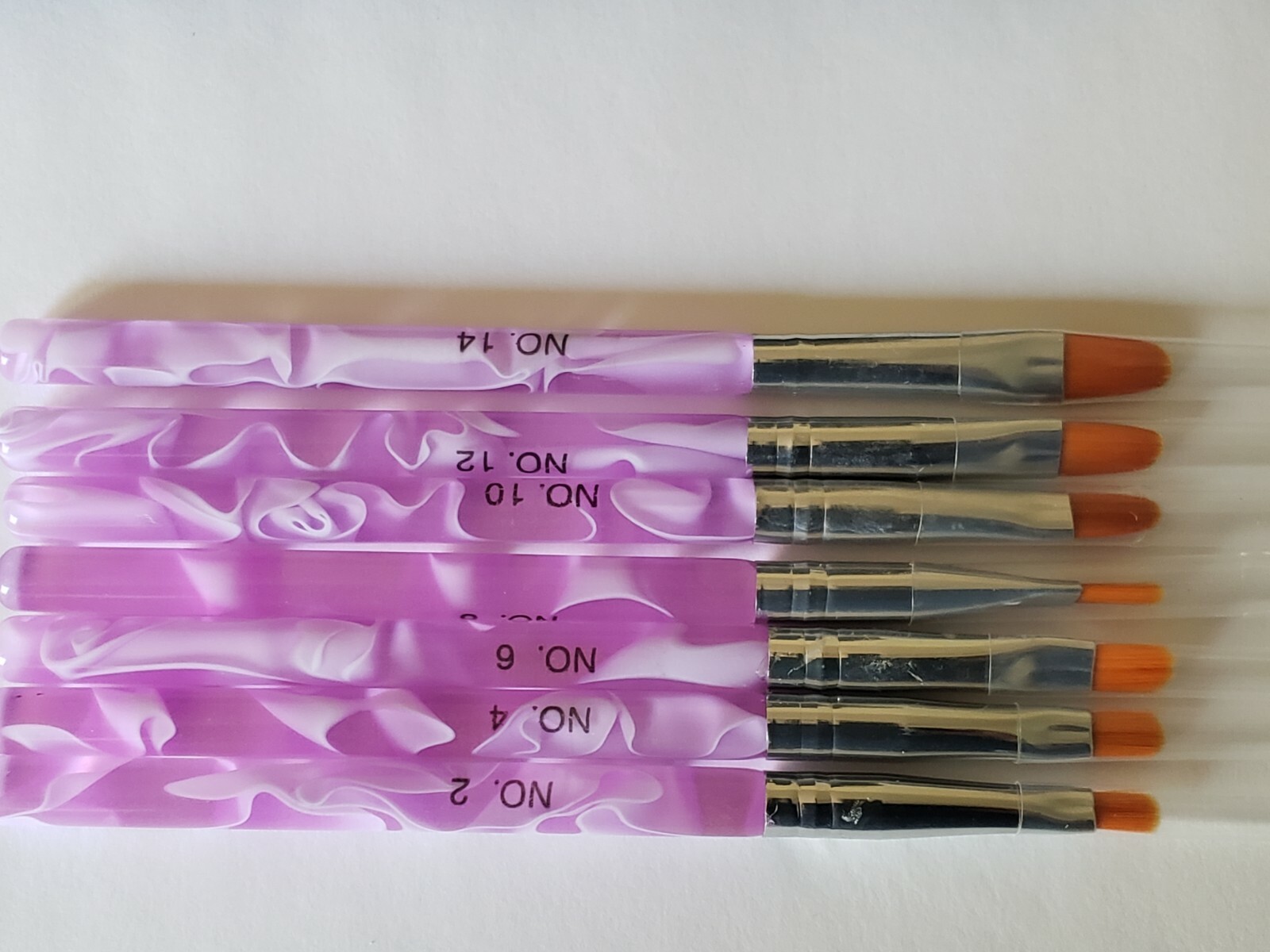 7Pcs Acrylic Nail Art Brush set Nail Art Pen Tips UV Builder Gel Painting Brush