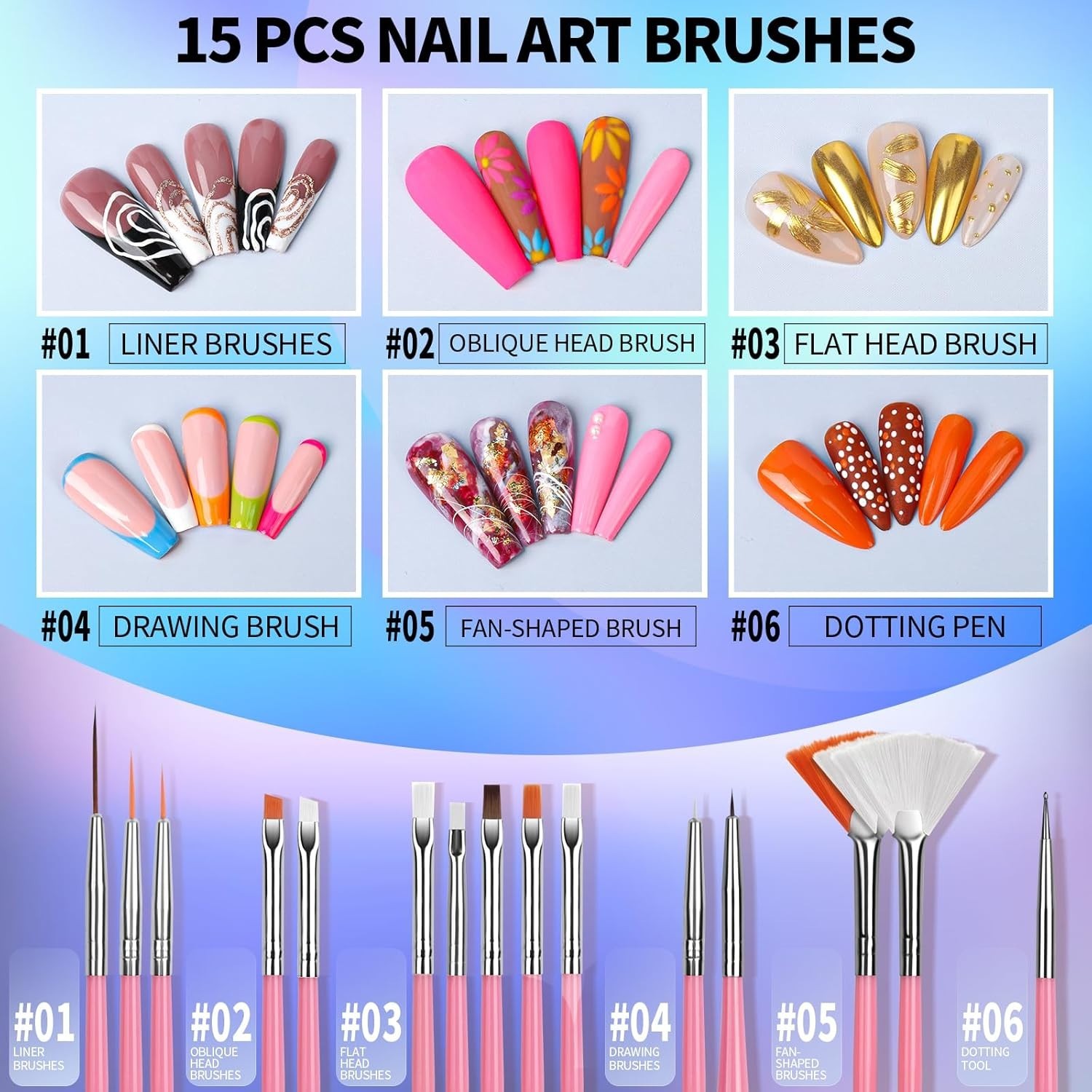 Nail Art Tools Set, Nail Stand for Press on Holder for Painting Nails, Nail Art