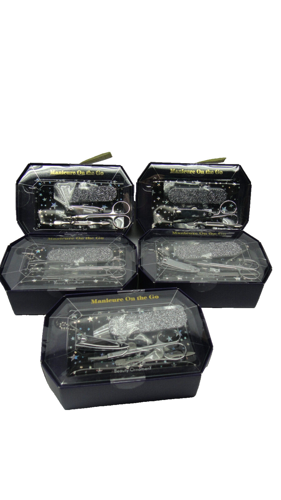 Lot of 5 Manicure On the Go 5 Pc. Travel Set Beaty Ornament Created for Macy’s