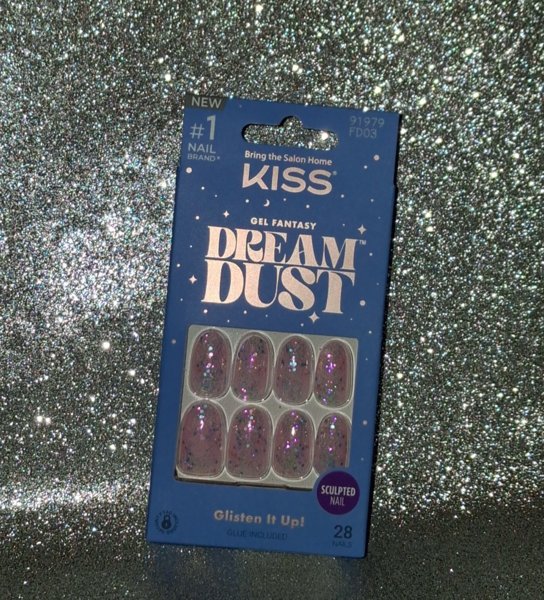KiSS Dream Dust, Dreamy PINK GLITTER Nails, Confetti, Diamonds, Barbie Pink💖