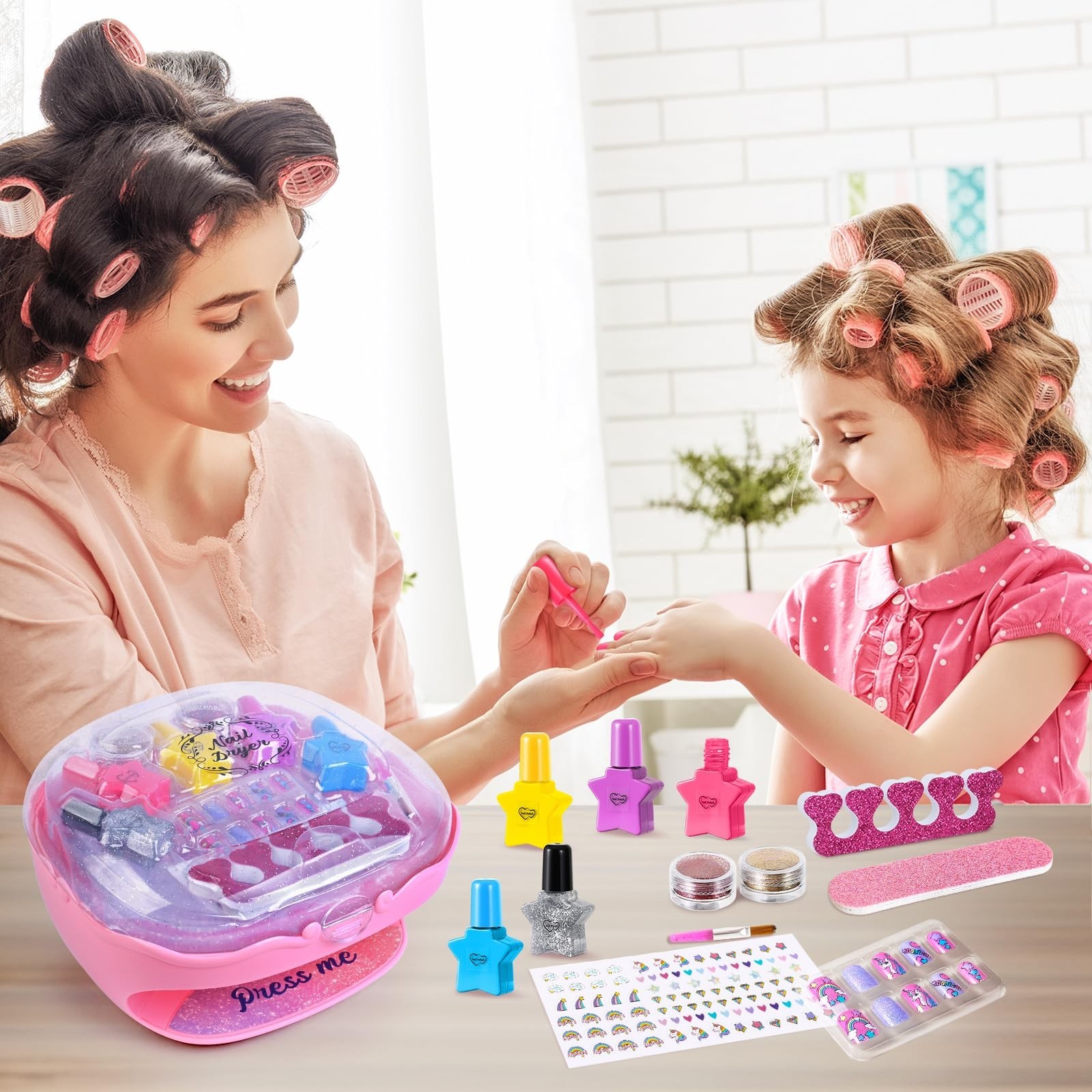Shemira Nail Polish Kit For Girls Ages 7-12 Years Old,Toy For Girls 5 6 7 8 9…