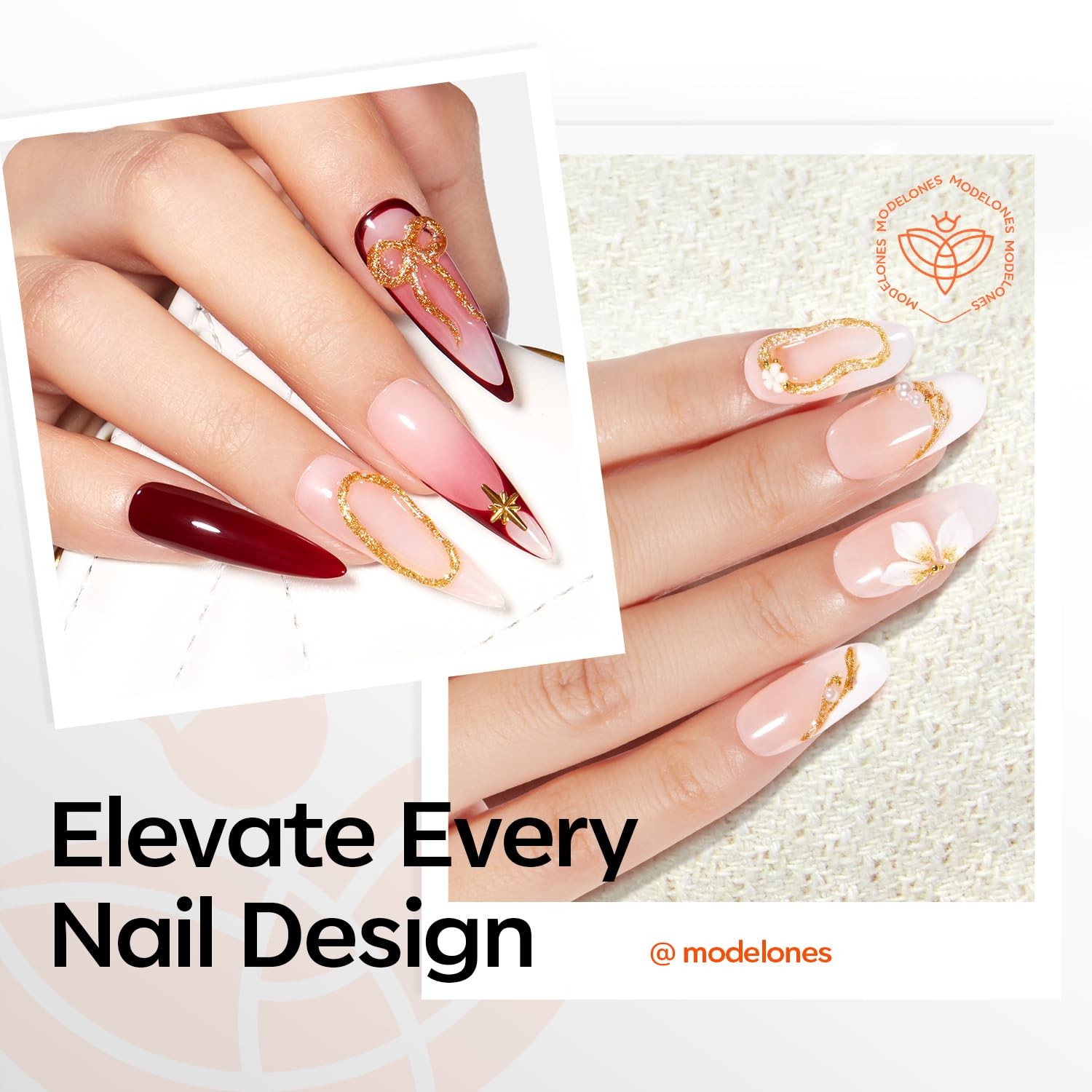 modelones Gold 3D Gel Nail Art 15g