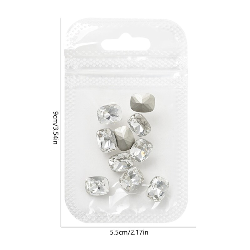 10x Irregular Shape Rhinestones Clear Crystal
