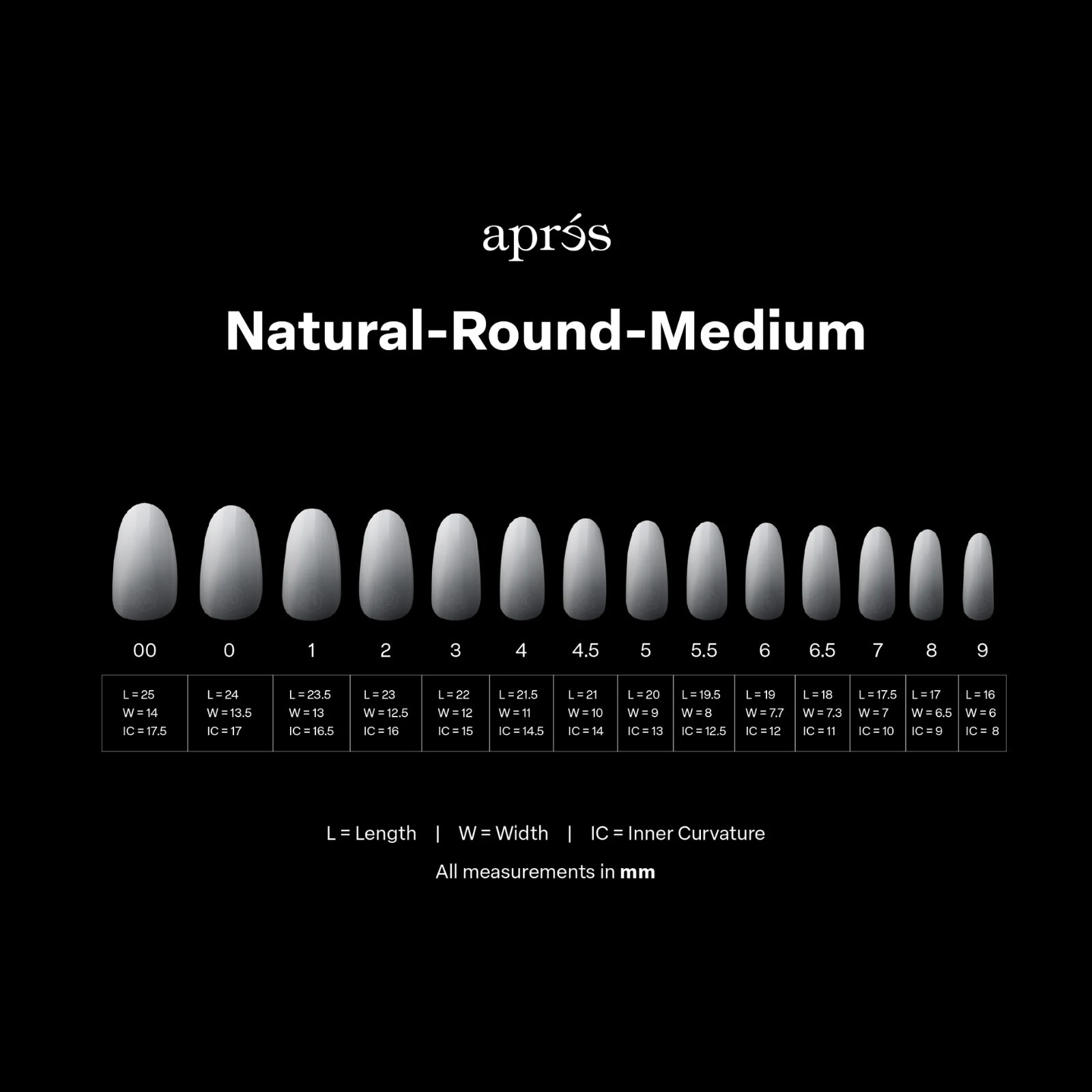 Apres Gel-X Ombre Natural Round Medium (Box of 210 Tips)