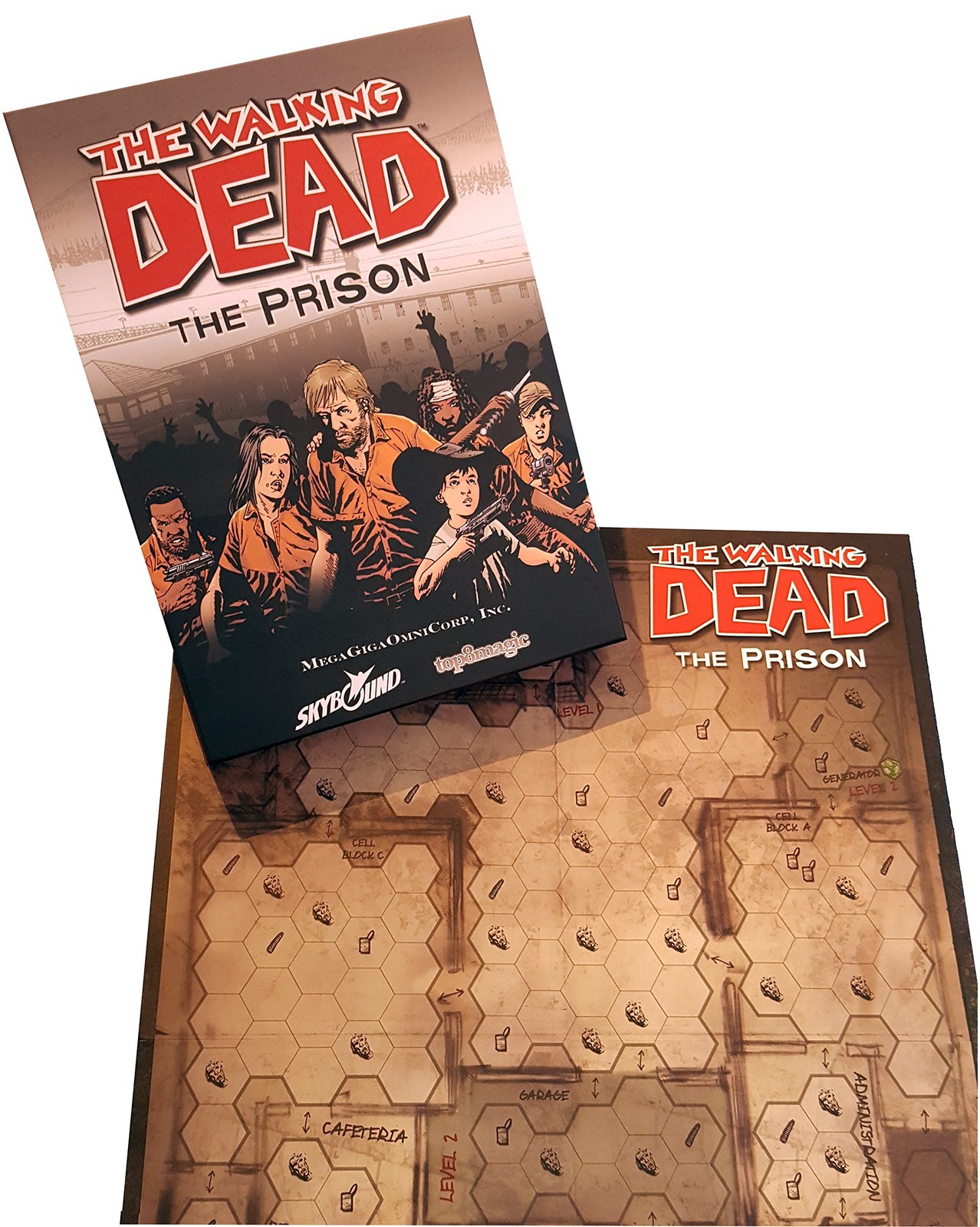 The Walking Dead: Prison Board Game 4.32 cubic inches