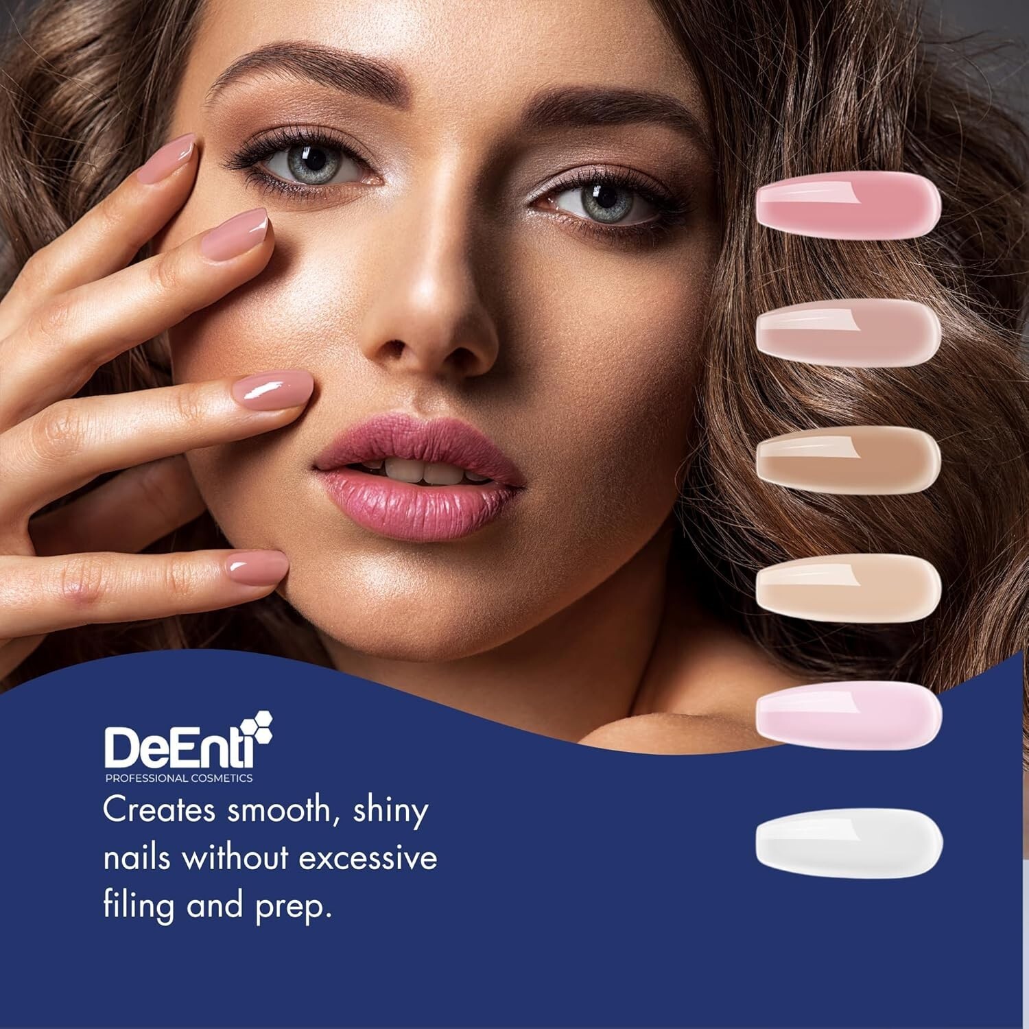 DeEnti 2oz Cover Pink Acrylic Nail Powder Dip – Salon Quality for Home Manicures