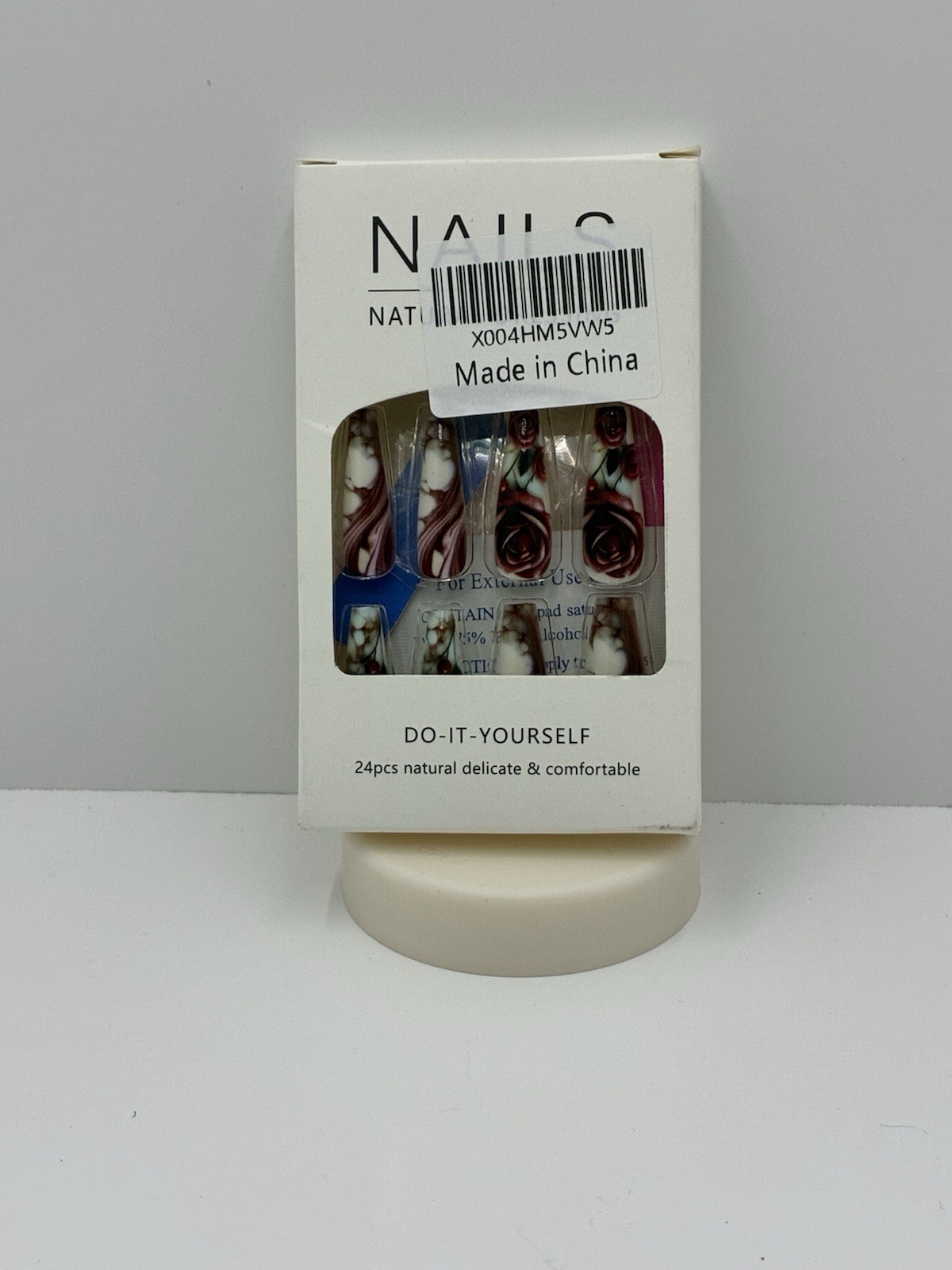 Press On Nails Do-It-Yourself 24 Pack Easy Application Floral Pattern