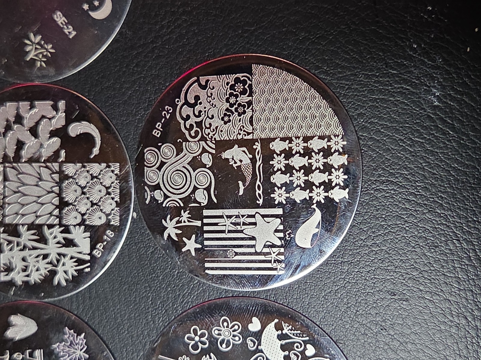 23 small Round Nail stamping plates