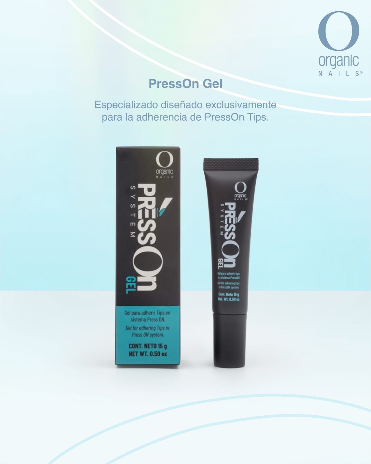 Press ON Gel Clear 15g / 0.53 oz organic nails