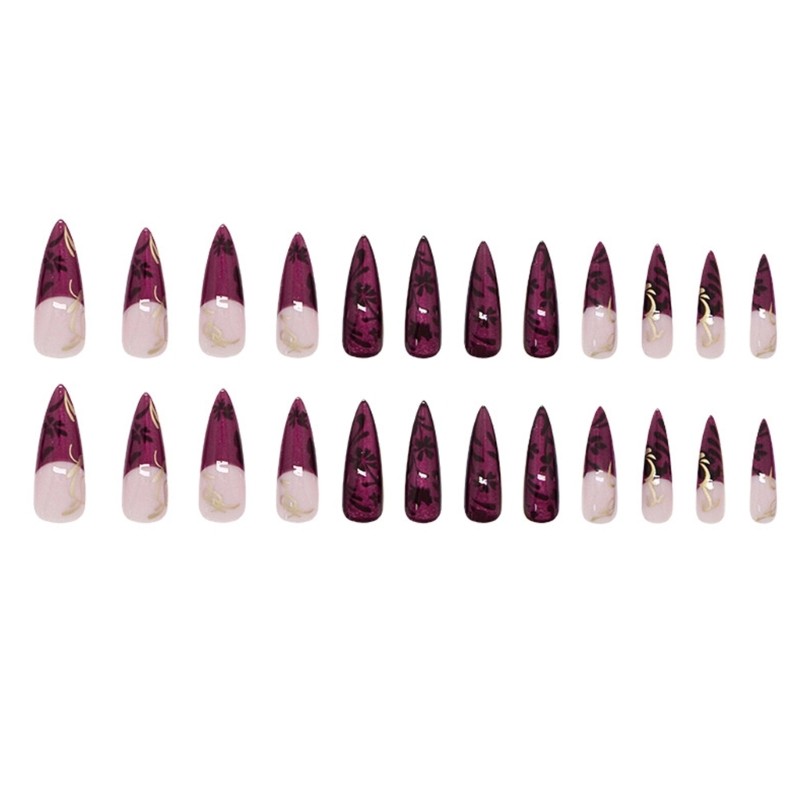 Instagram Inspired Artifical Nail 3D Cats Eye Night Vine Glowing Press Nail