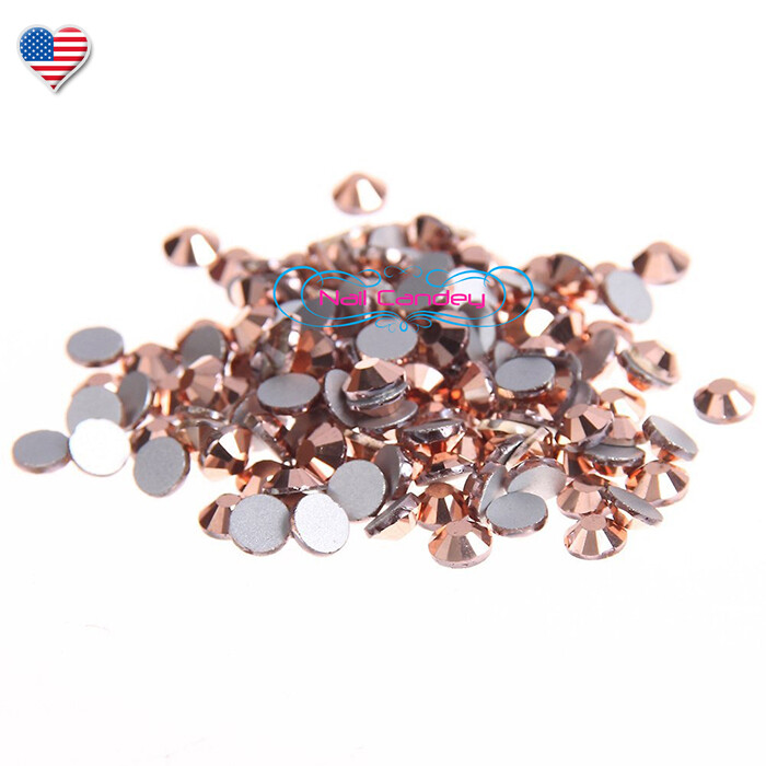 Rose Gold 3ss Crystals For Nail Art Flatback Swarovski Rhinestones Qty.144