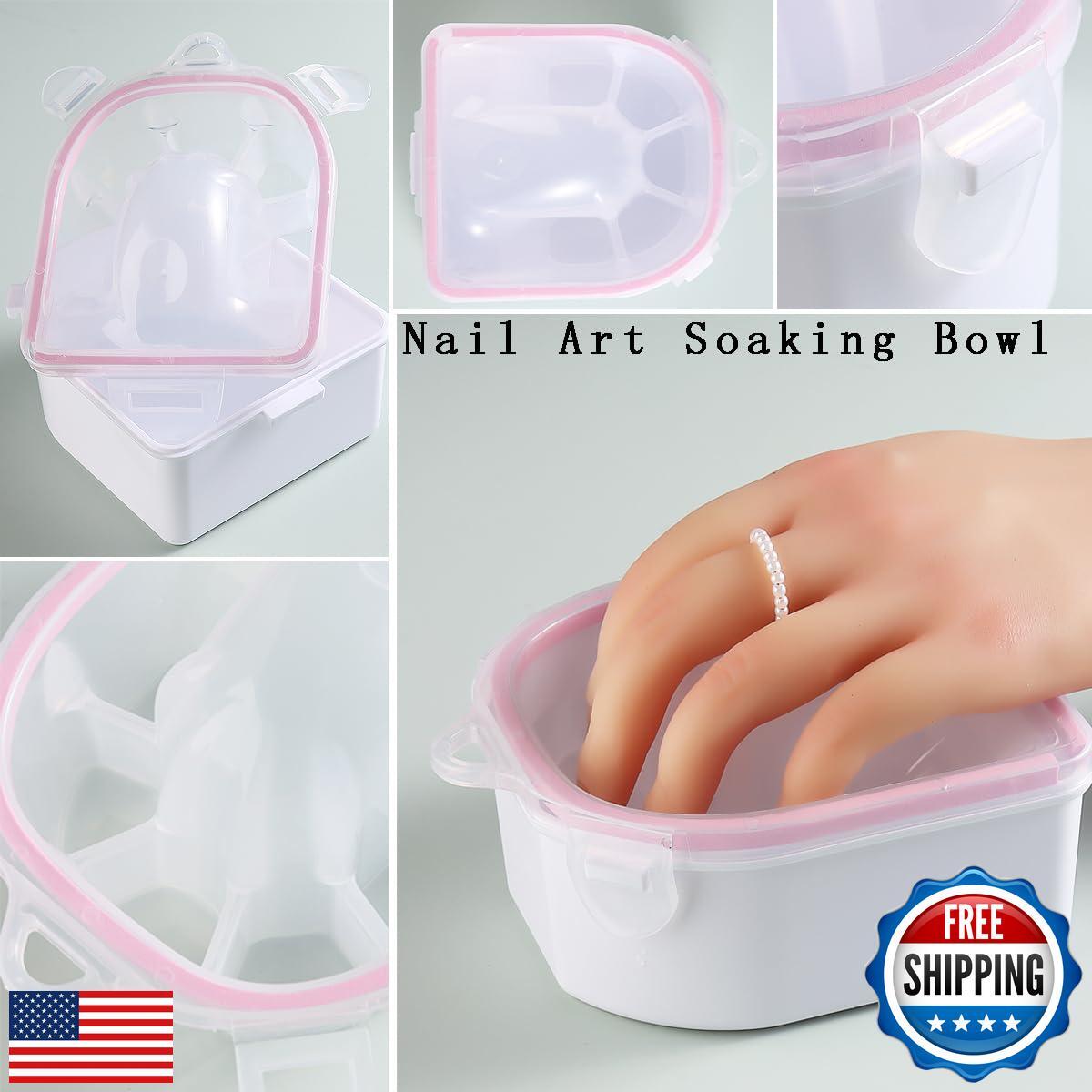 Nail Soaking Bowl, 1PCS Soak Off Gel Polish Dip Powder Remover Manicure Bowl