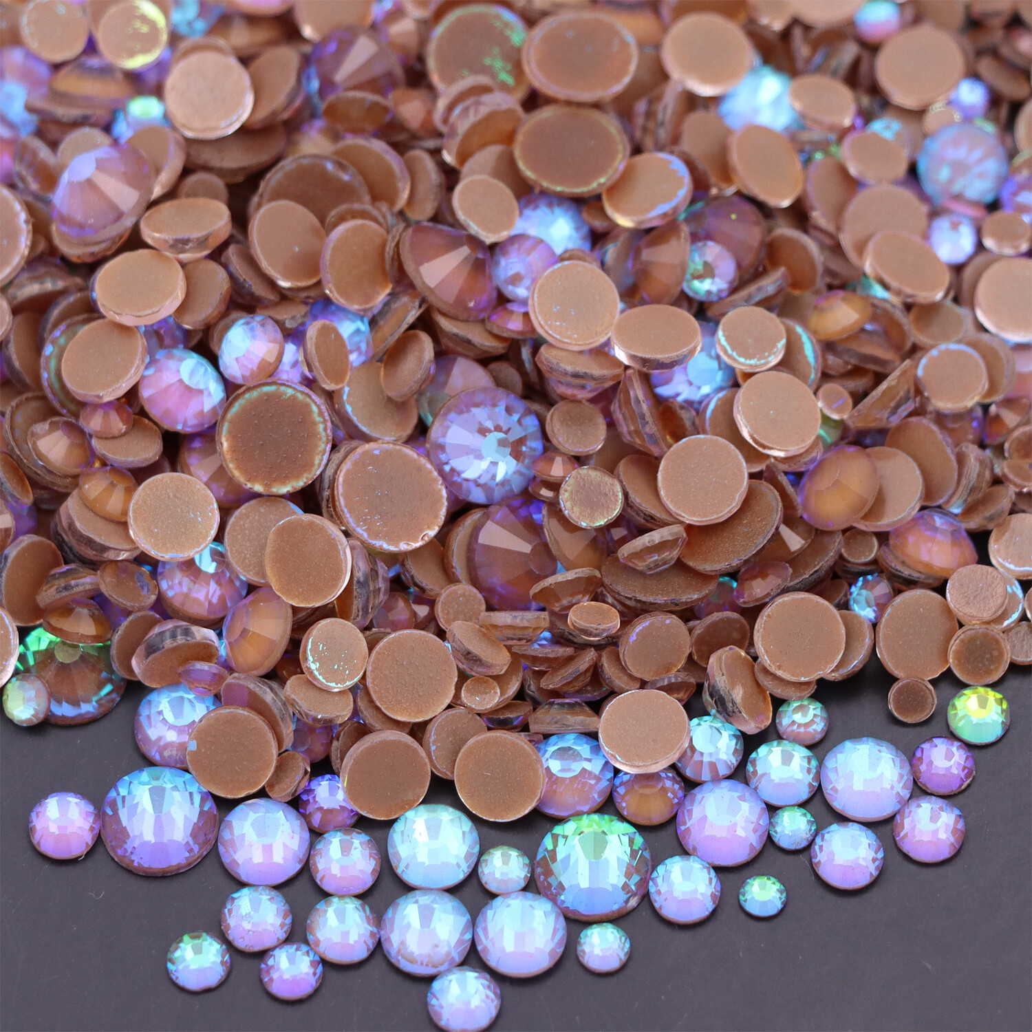 Neon Rhinestones Non Hotfix Flatback Stones Luminous Fluorescence Crystals