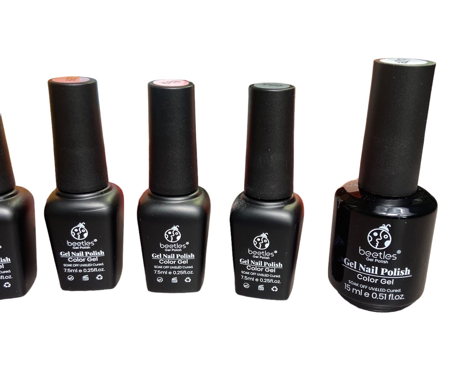 Beetles 7 Gel Nail Polish Cotton Candy 45ml e 1.5floz Big Bottle 15ml e 0.51floz