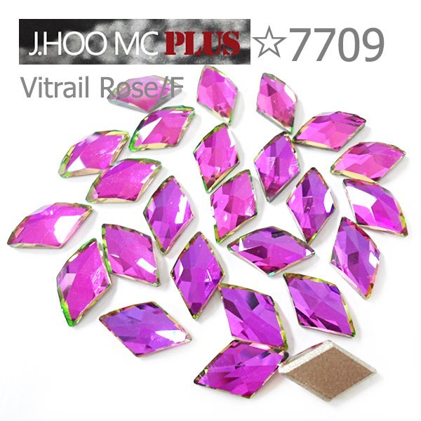 J.HOO Crystal 7709 Rhombus Flat Back Rhinestones 13×8mm Nail Art (6pcs)