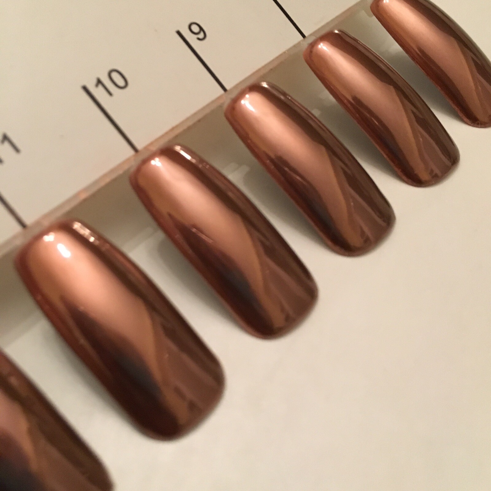New ROSE GOLD NAILS POWDER Mirror Chrome Effect Pigment Nail Art UK SELLER (u)