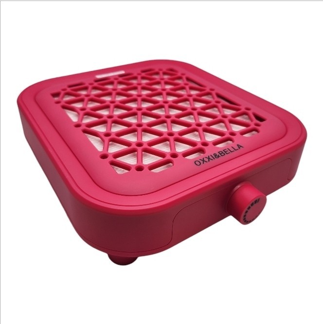 KmaxShip Nail Dust Collector 4500RPM Vacuum Strong Suction Salon Desktop Pink