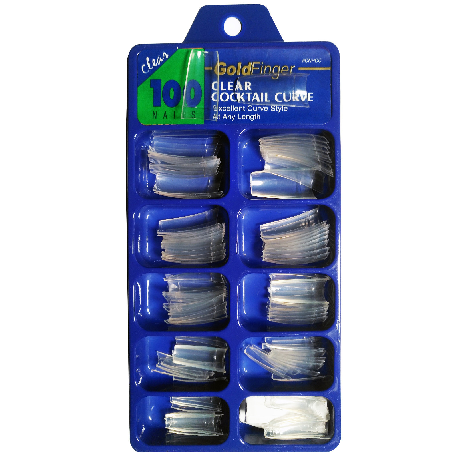 100pcs Acrylic French Nail Tips Clear/Natural/White For Nail Art