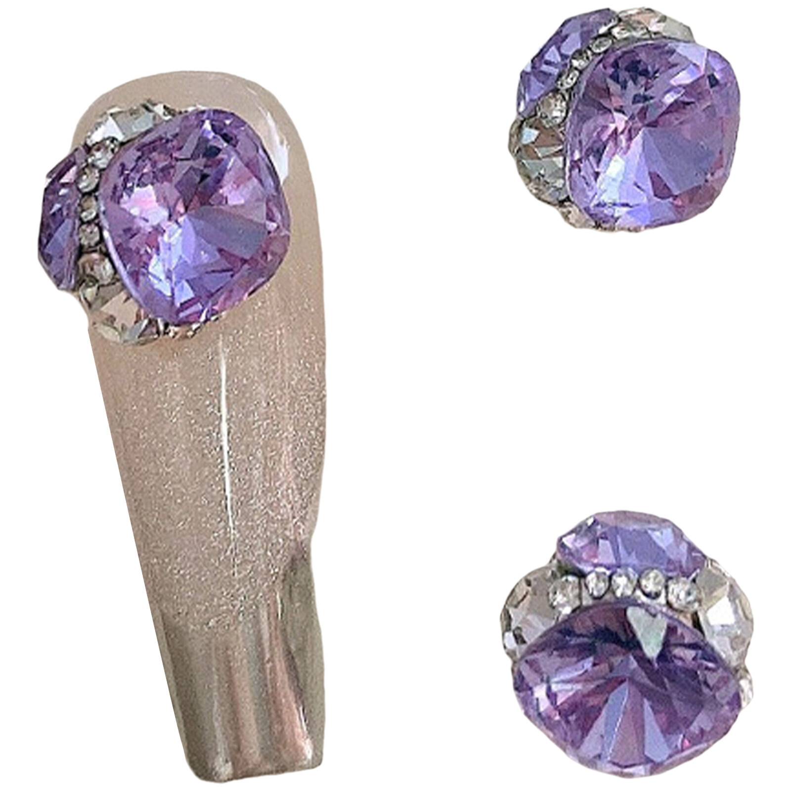 10Pcs Nail Art Rhinestones Manicure Nail Decorations Dazzling Rhinestones