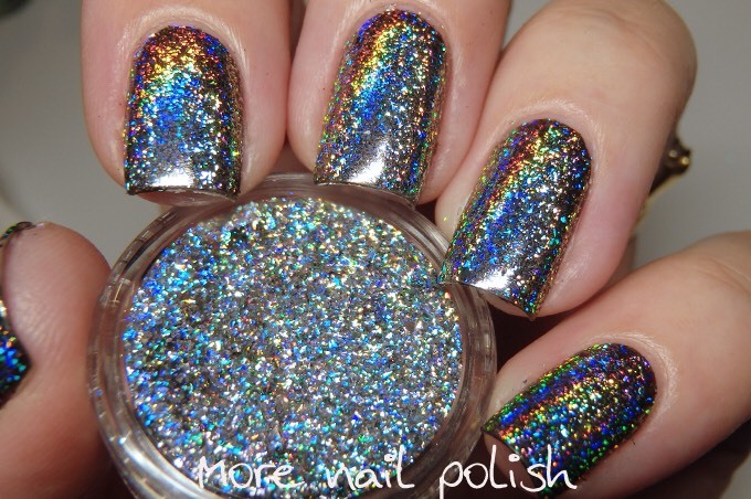 GALAXY HOLO FLAKES Chrome Flecks Unicorn Powder Holographic Nails Sequins