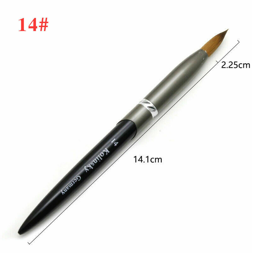 Acrylic Kolinsky Nail Brush Sizes 8-24 Nail Art Brushes Xmas Christmas Gift