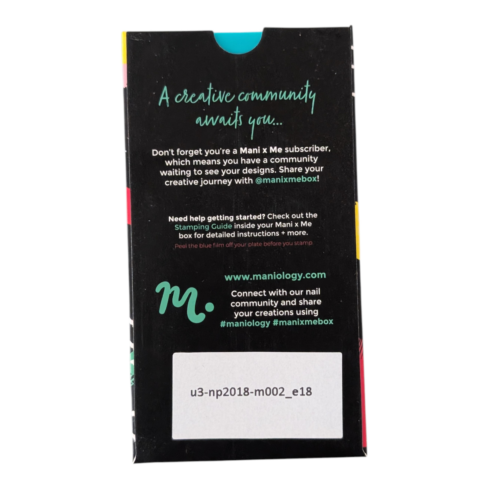 Maniology Exclusive Nail Stamping Plate m002 – Minimalist Galaxy: Stellar Shapes