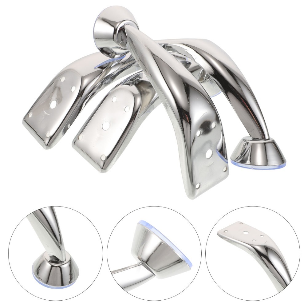 4pcs Manicure Arm Rest Support Legs, Iron Screw‑ Brackets for Nail Table Hand
